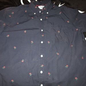 Rose short sleeve button up